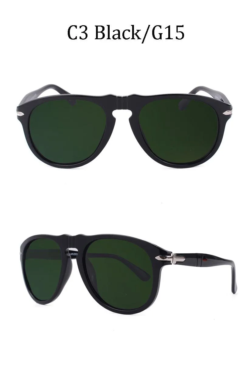 Occhiali da sole Luxo assico Vintage Piloto Steve Estilo Polarizado oculos De Sol Homem Condu o Marca Design 649225U