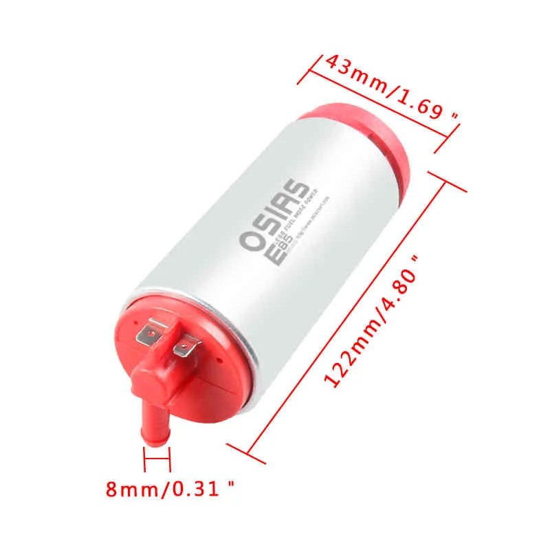 La pompa del carburante ad alte prestazioni OSIAS 340LPH Audi VW Jetta 1.8T ha 3 anni di garanzia e spedizione negli Stati Uniti / CN