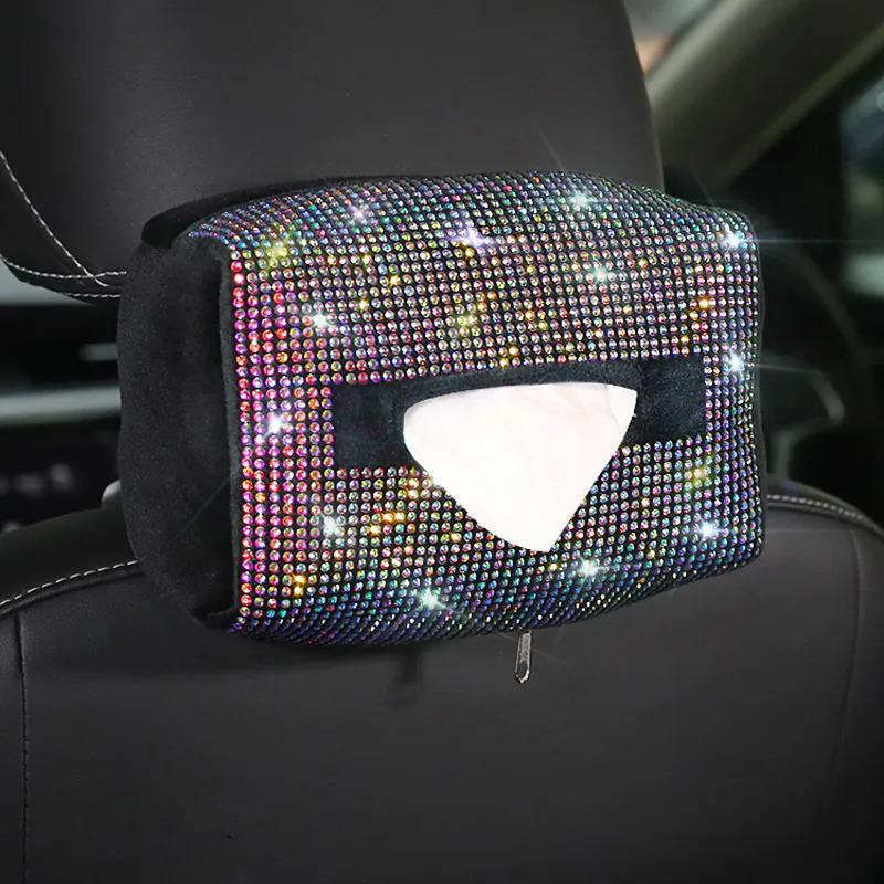 Bling-Crystal-Car-Tissue-Box-Diamond-Seat-Back-Headrest-Hanging-Tissue-Paper-Case-1