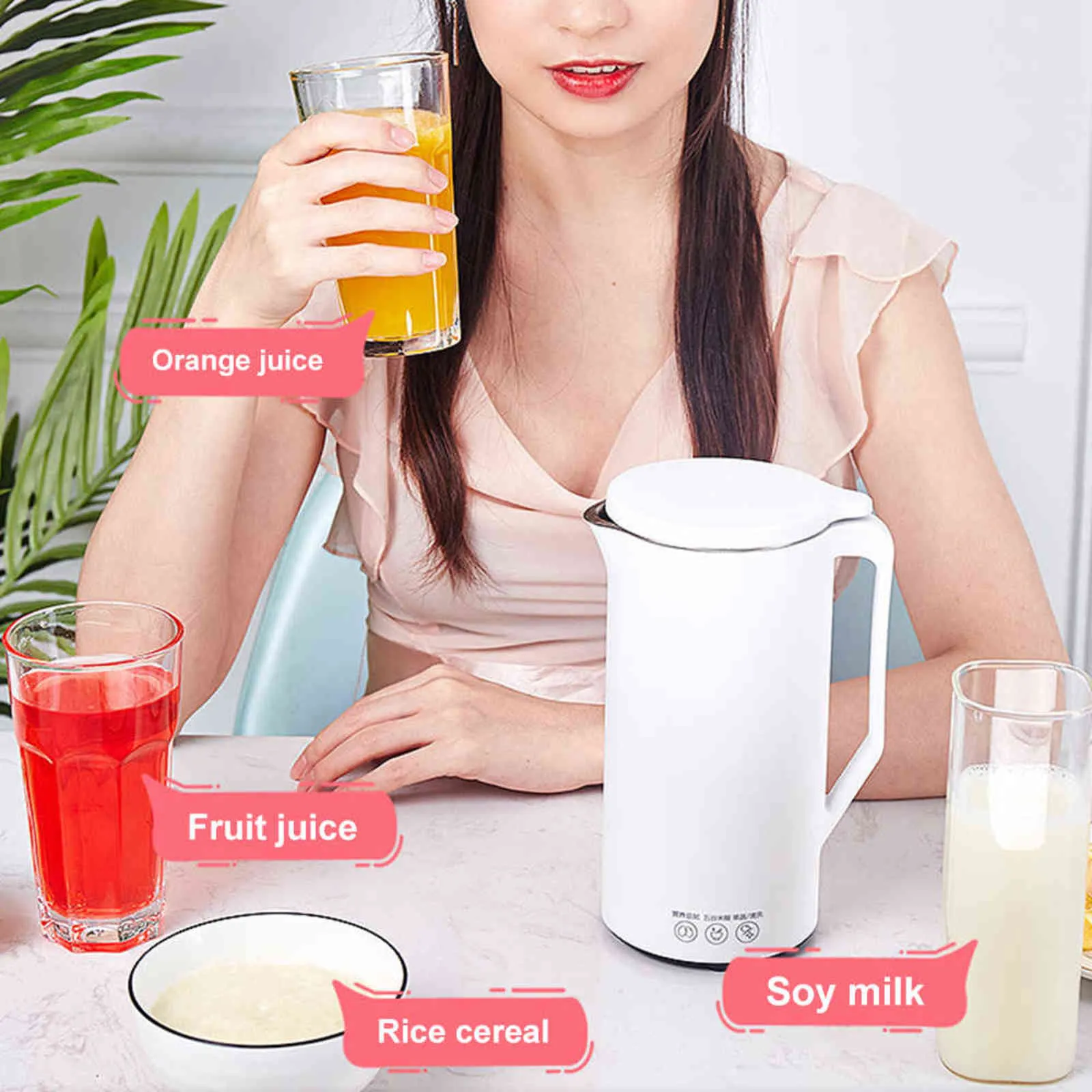 Mélangeur portable automatique Machine à lait de soja Mini fabricant de fruits presse-agrumes extracteur de légumes mélangeur alimentaire filtre gratuit pour soja H1103
