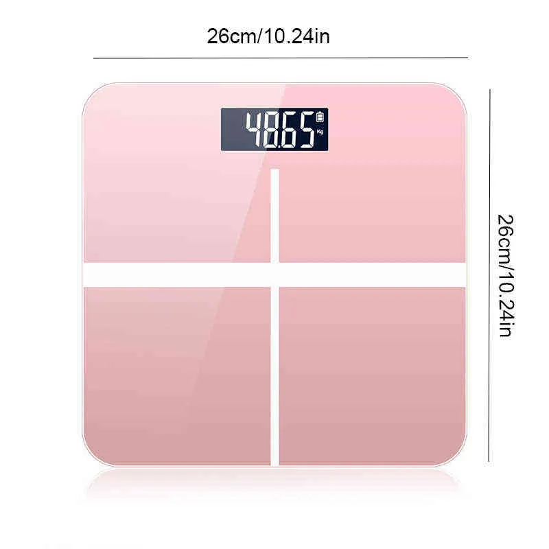 Nowa cyfrowa waga wagi Wagi Przenośne domowe Mały Elektroniczny Skala Wyświetlacz LCD i Trwałe Bodys Skala H1229