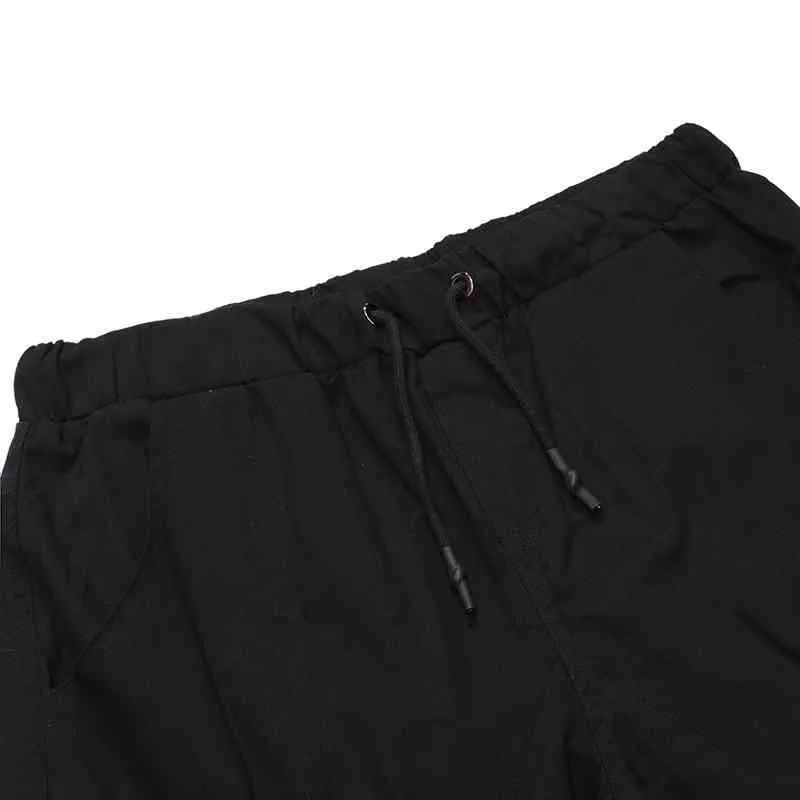 Jesień Duża Pocket Beam Sports Spodnie Dorywczo Spodnie Męskie Mody Streetwear Tactical Cargo Spodnie Mężczyźni Joggers Mężczyzna 210524