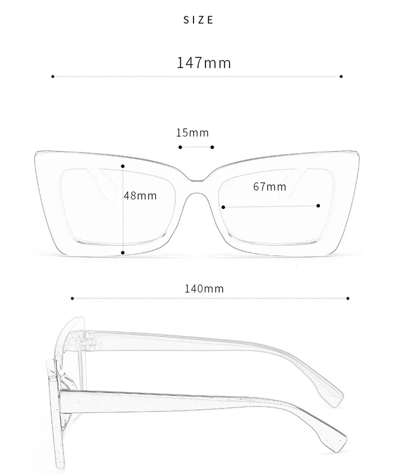 Marka Projektant Okulary Wysokiej Jakości Metalowe Zawiasy Okulary Mężczyźni Okulary Kobiety Sun glass lens Unisex bez pudełka