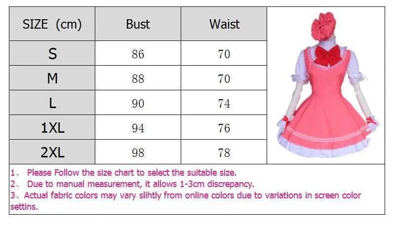 Card Captor Sakura Cosplay Lolita Maid Dress Card Captor Kinomoto Japon Uniforme Anime Costume Y0913