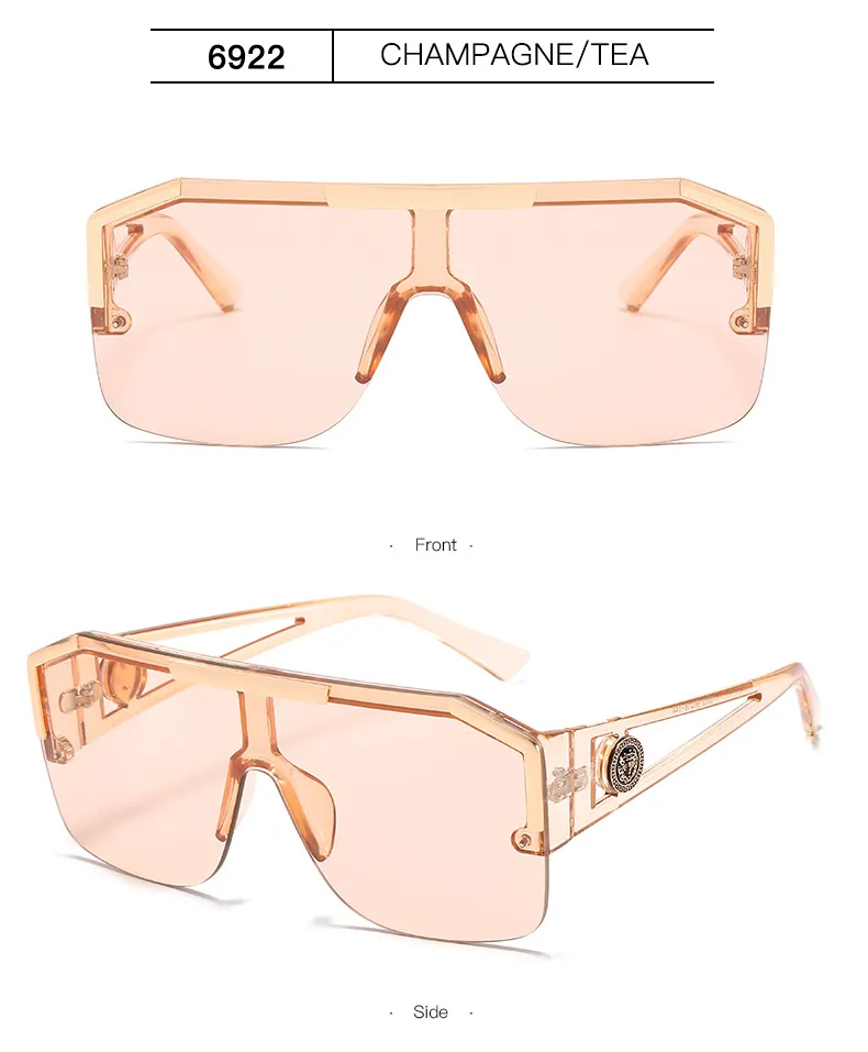 Luxus verbundene Sonnenbrille europäischer und amerikanischer Trend großer Rahmen Sonnenbrille weibliche Persönlichkeit hohle Brillen
