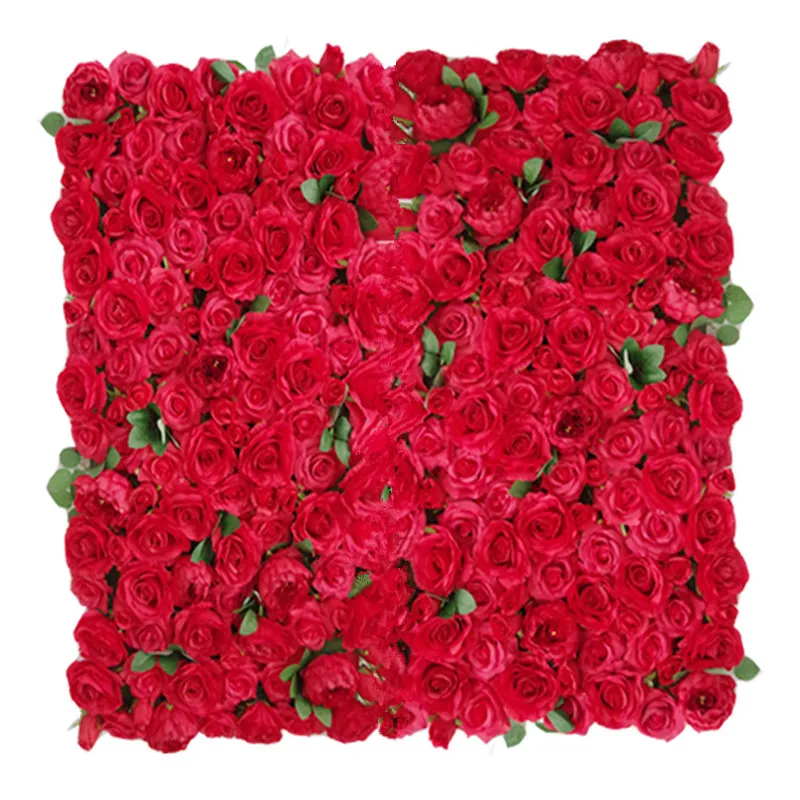 8X8Ft Hochwertige kreative 3D-Blumenwand aus aufgerolltem Stoff, künstliche Blumen, Arrangement, Hochzeitshintergrund, Dekoration277J