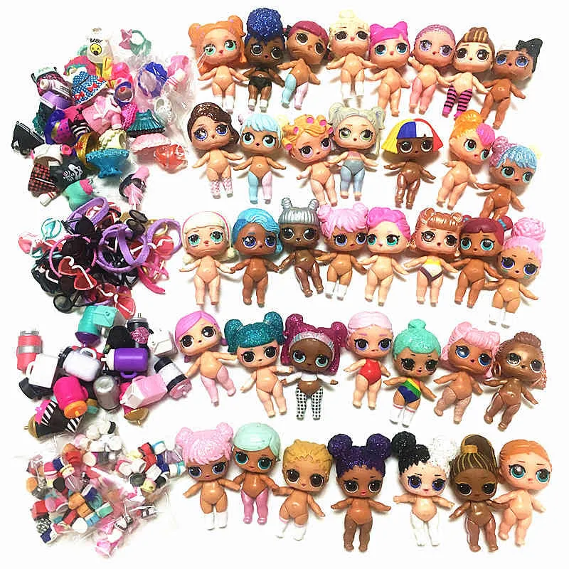 100 ORYGINALNE LOLS Dolls Lol Zaskocznia Mogą wybrać duże sióstr 8 cm z ubraniami Akcesoria Zabawne dziewczęta Prezent A06183024287