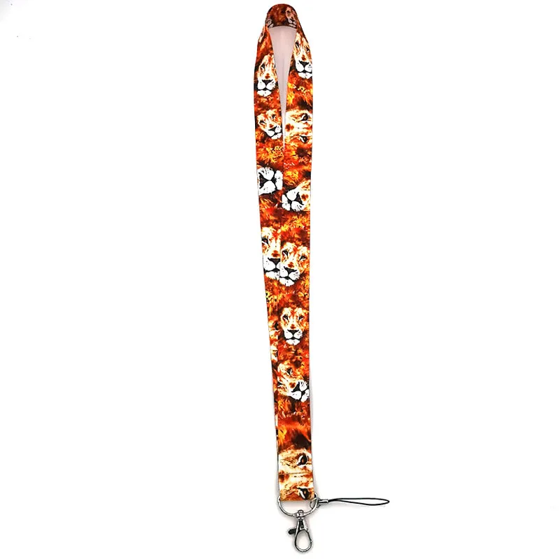 100 teile/los König der Löwen DIY männer frauen kinder Hals Lanyard schlüsselanhänger Handy Gurt ID Abzeichen Halter Seil Schlüssel Kette schlüsselanhänger cosplay