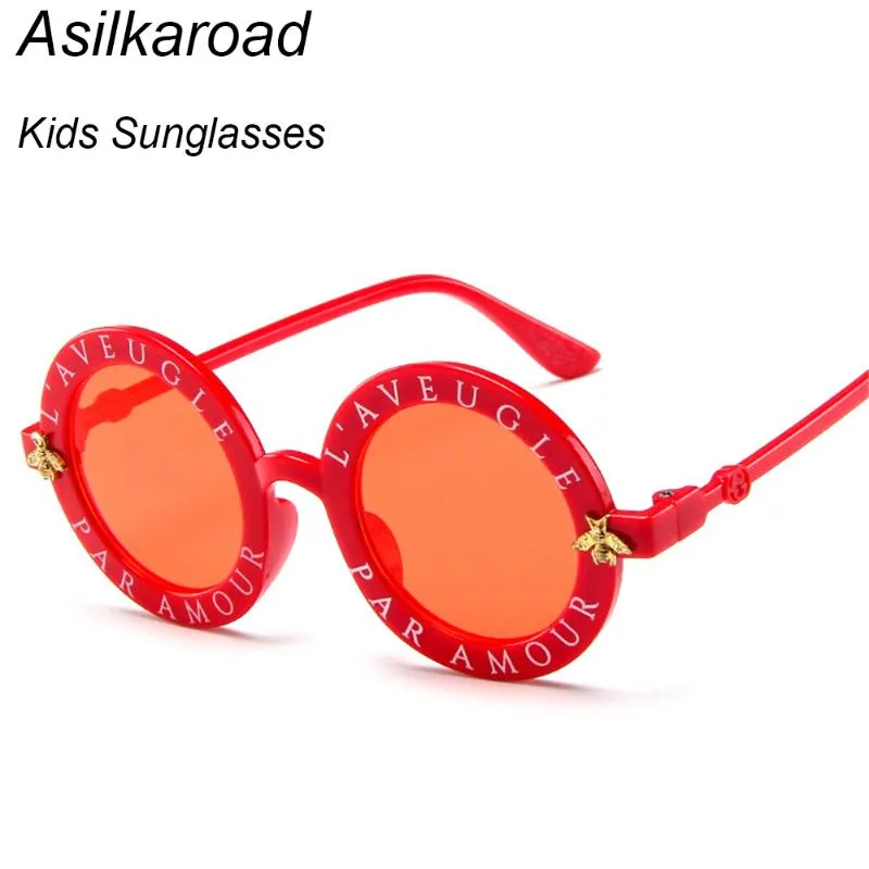 Mode kleine runde Kinder Sonnenbrille Marke Designer Bee Kinder Jungen Mädchen Baby Outdoors Goggle Shades Eyewear 269h
