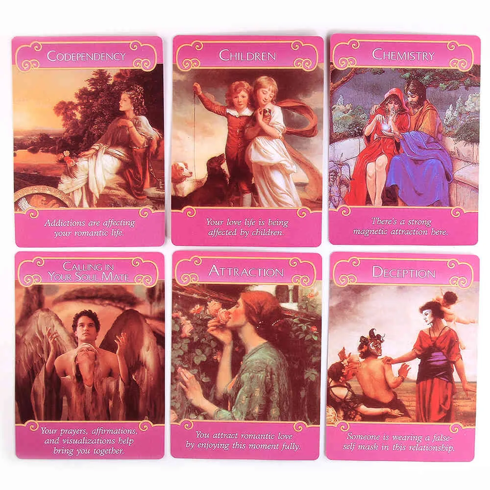 The Romance Angels Tarot oracles Cards Deck|The 44 Angel by Doreen Virtue Rare Out of Print Game Board Toy