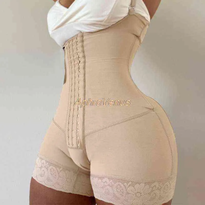 Full Ciało Body Shaper Body Reductive Haser Haster Butt Waist Trener Odchudzanie Shapewear Post Liposukcja Trymer Udo 211112