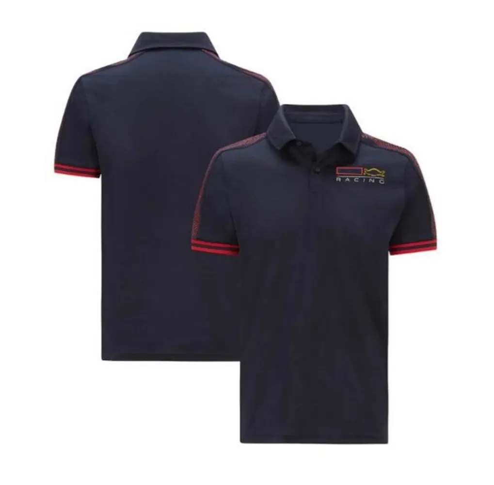 Гоночный костюм команды F1, официальный мужской стиль, рубашка поло с короткими рукавами, комбинезон Verstappen по индивидуальному заказу the2320
