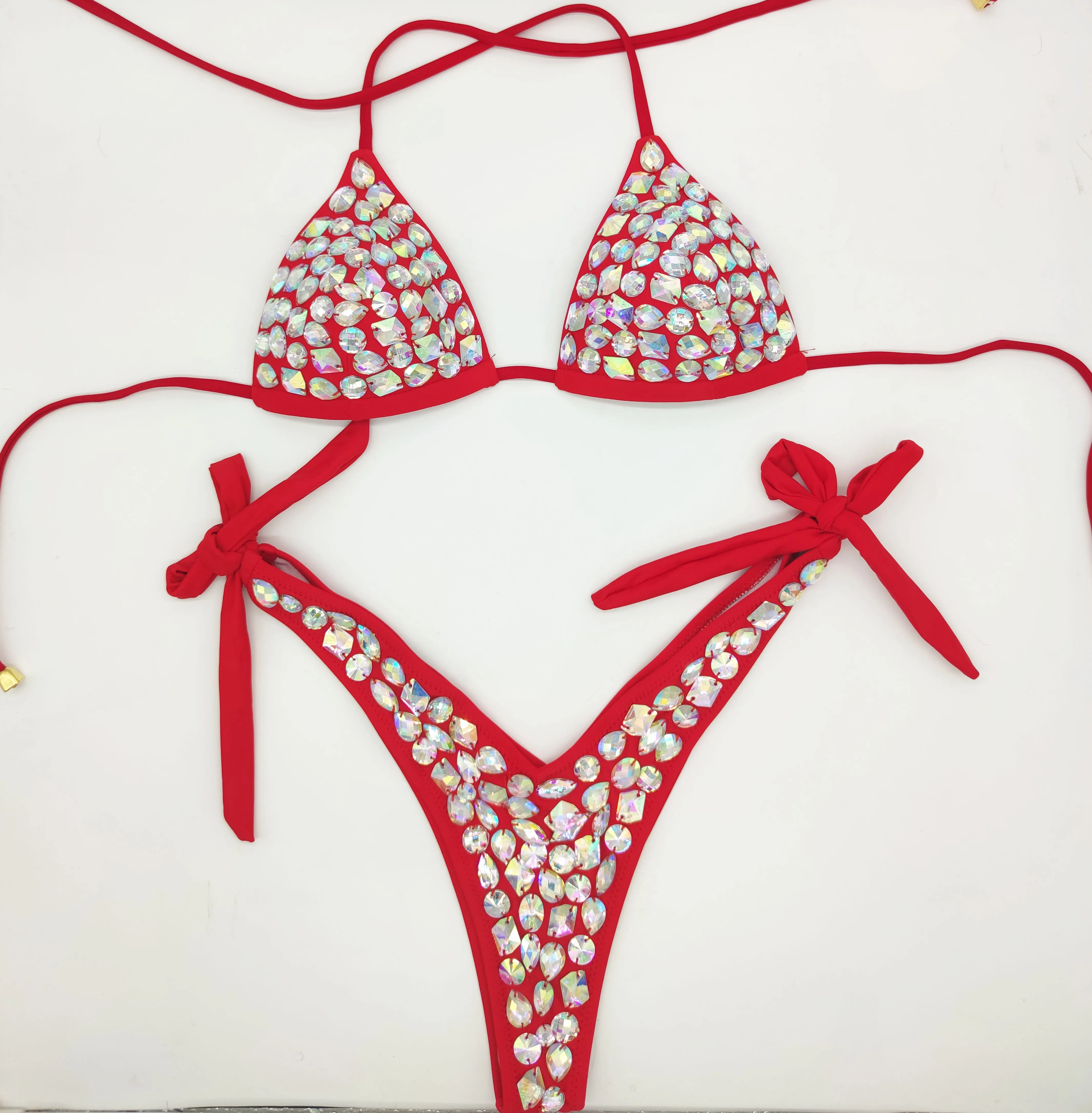 2021 Vênus férias diamante conjunto de biquíni strass banho de cristal maiô sexy mulheres biquini bling pedras swimsuit81262439024490