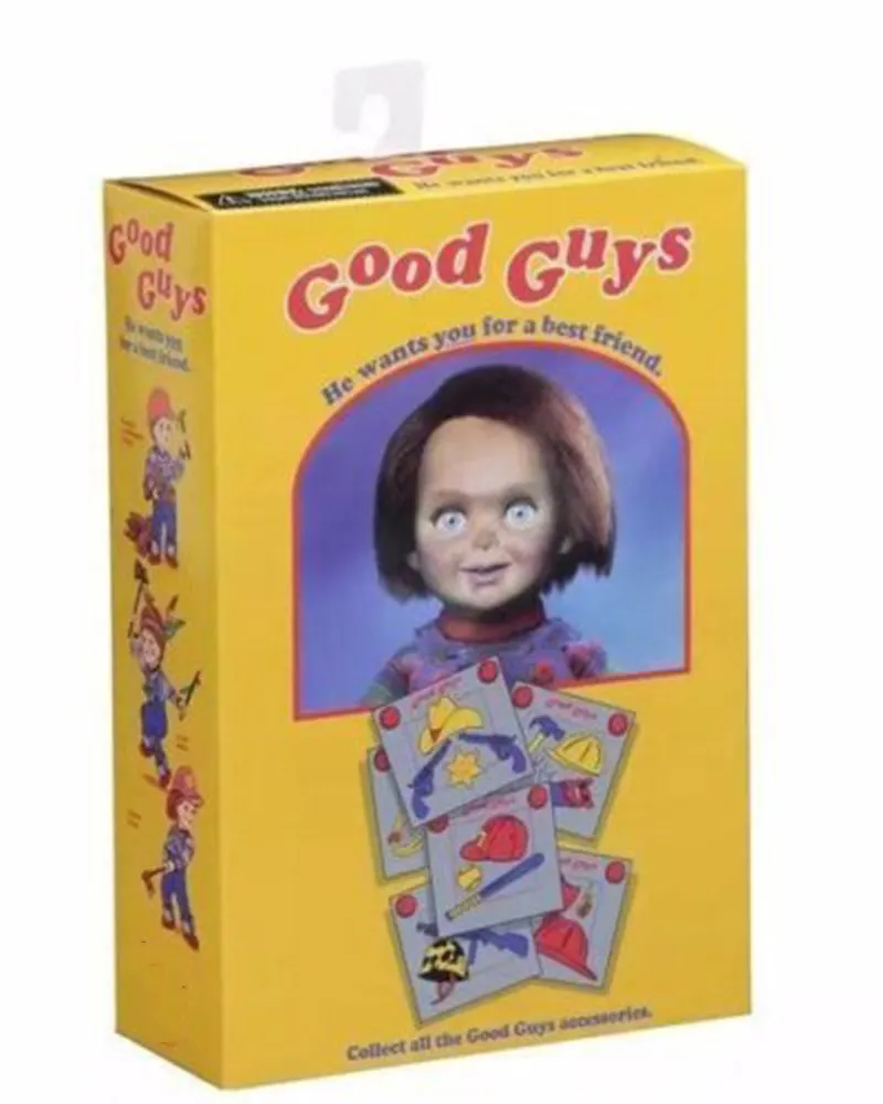 Colecionável 7039039 CHUCKY Child039s Jogar Assustador Noiva de Chucky Horror Good Guys PVC Action Figure Modelo Toy Doll 10cm fo6710246