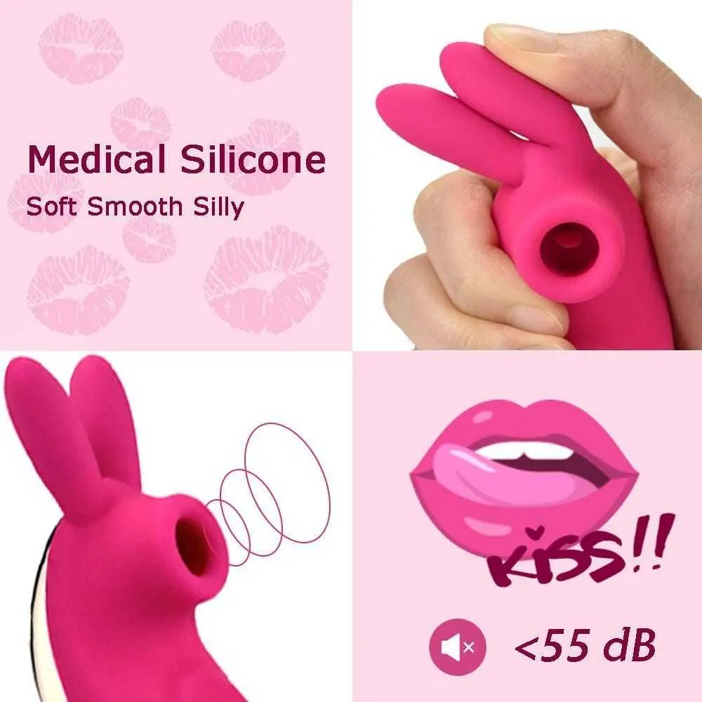 3IN1 Saugen Lecken Kaninchen Vibrierender G-Punkt Klitoris Saugen Vibrator Nippel Stimulation Zungenmassagegerät Sexspielzeug für Frauen Paare P2964549