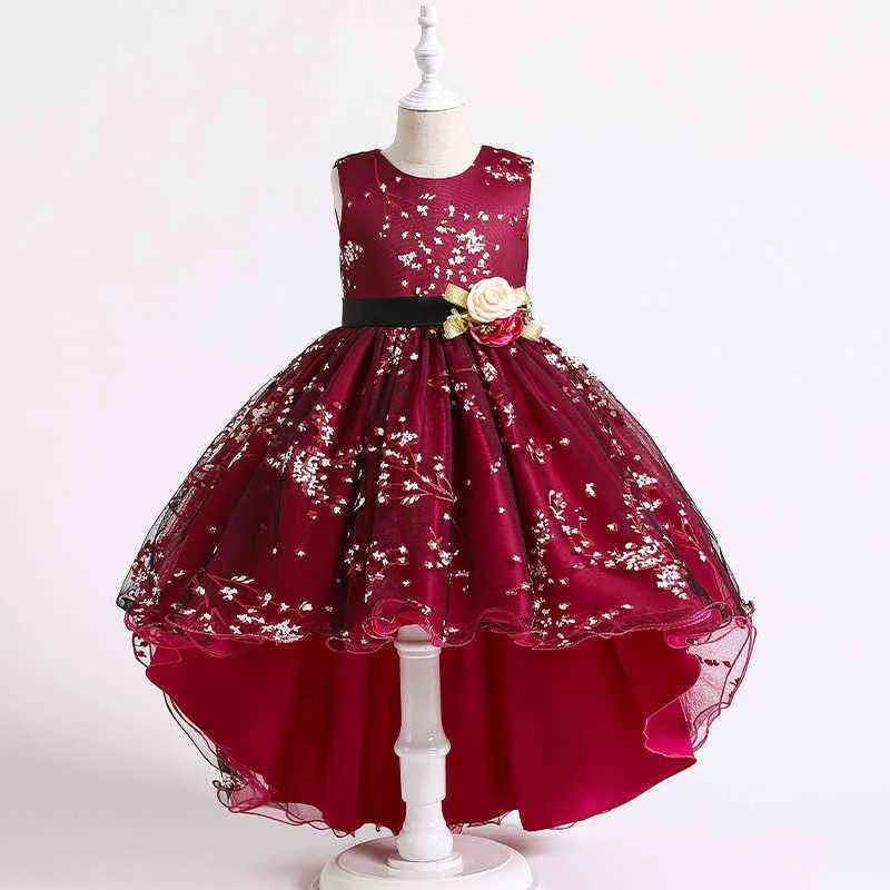 Neues hochwertiges Baby-Spitzenprinzessinkleid für Mädchen, elegantes Geburtstagspartykleid, Mädchenkleid, Weihnachtskleidung für Babys, 2–12 Jahre, G1129