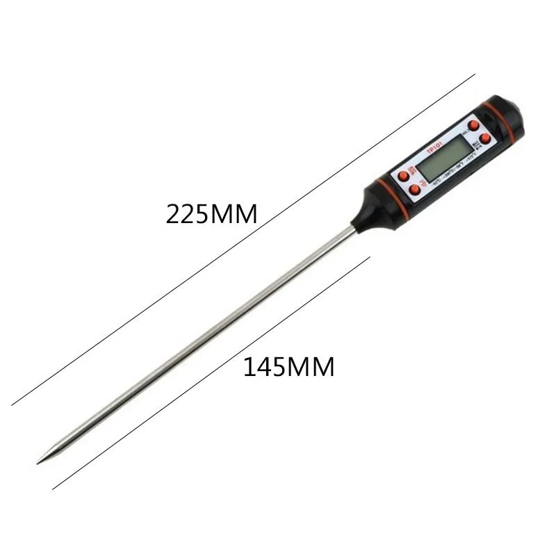 Edelstahl BBQ Fleisch Thermometer Küche Digitale Kochen Lebensmittel Sonde Hängende Elektronische Grill Haushalt Temperatur Detektor Werkzeug