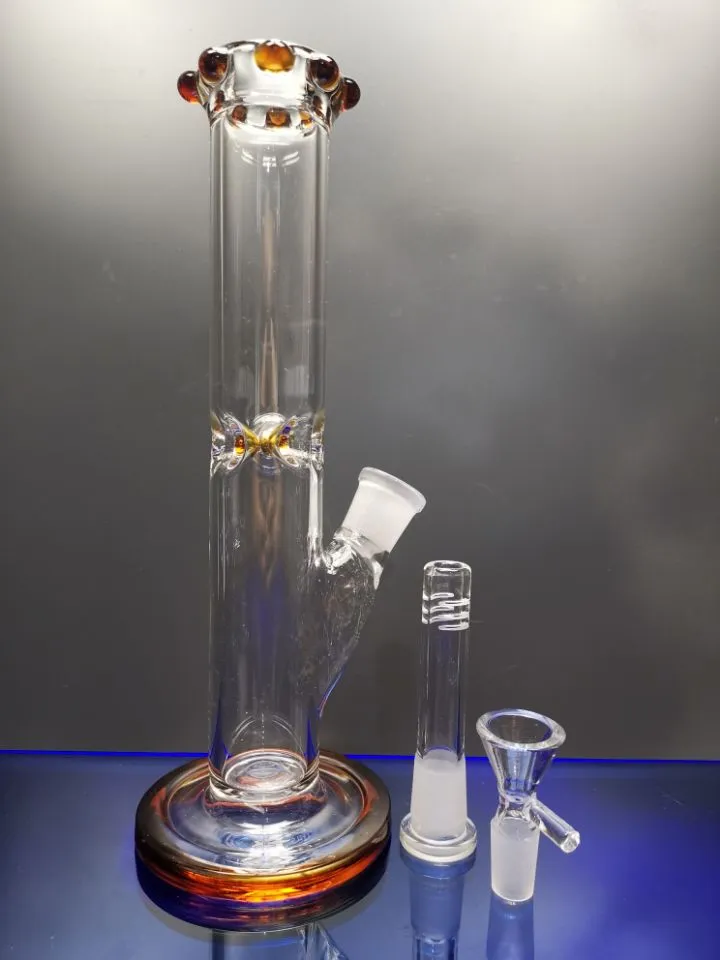 Water Bongs Hookahs Smoking Beaker Base Dab Rigs Thick Glass Bong Ice Catcher Bubbler Dabber Smoke With 14.4mm Bowl