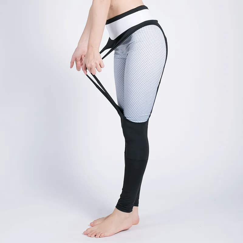 Moda Patchwork Yoga Legginsy Wimen Wysoka Talia Siłownia Running Spodnie Kobieta Bez Szwu Sprawności Fitness Trening Deportiva Pantalones 210514