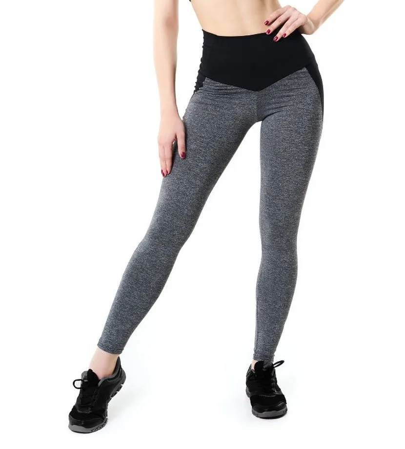 Kvinnor Hög midja Yoga byxor Sömlösa tights Leggings Mage Control Butt Lift Fuktighet Wicking Var Pink Grey Fitness Workout Running Summer Sports Pant792720