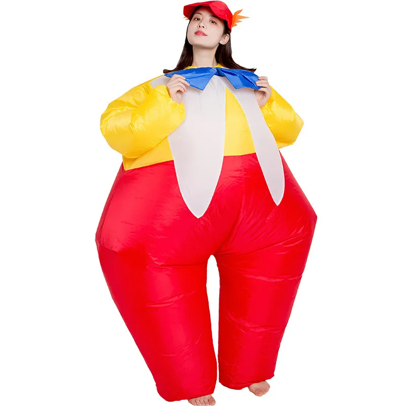 Costume de poupée de mascotte, Costumes gonflables de gros Clown de cirque pour adultes, combinaison d'halloween, mascotte de dessin animé, poupée de fête, jeu de rôle, tenue habillée