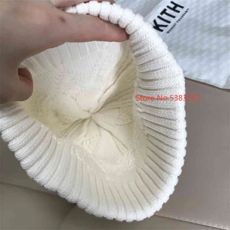 I4OS KITH Beanie Winter Caps Für Männer Frauen Damen Acryl Cuffed Skull Cap Gestrickte Hip Hop Harajuku Casual Skullies Outdoor ChristmasBQV0