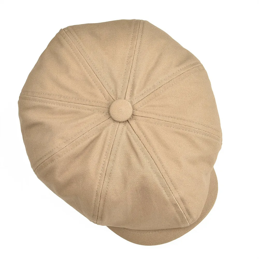 BOTVELA Big Large Newsboy Cap Herren Twill Baumwolle Acht Panel Hut Damen Baker Boy Caps Khaki Retro Hüte Männlich Boina Bere224S