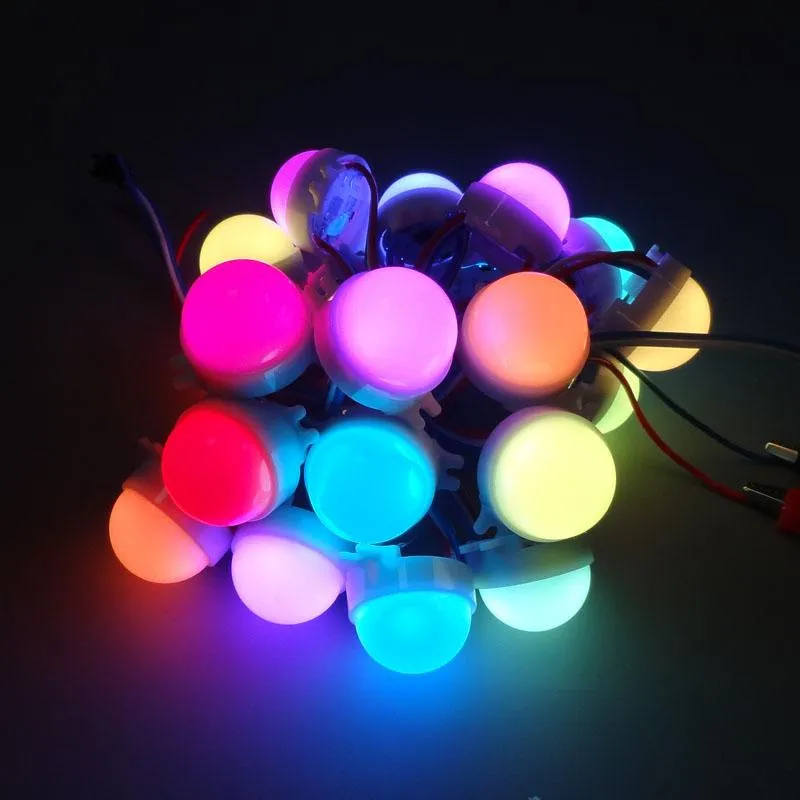 DC12V WS2811 30mm直径拡散フルカラー3 LED RGB SMDプログラマブルピクセルLEDモジュールfor Signageモジュール308b