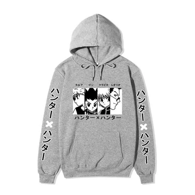 Kawaii caçador x caçador caçador caçador mulheres coradeira cauda killua zoldyck anime preto hoodie bluzy top jaqueta h1227