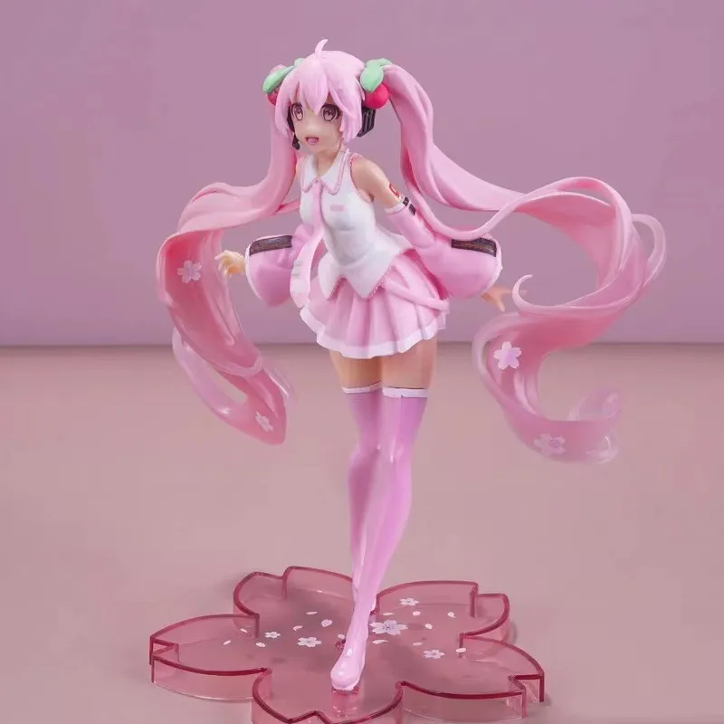 アニメ・ハツネミクフィギュア・サクラ・ピンク・ガールズフィギュアPVC彫像アニメファンモデル彫像ホームデスクトップカーデコーラコレクタブルガールズGIF1057355