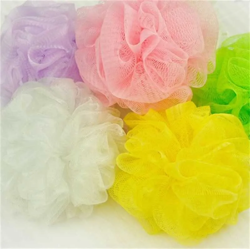 Brushes Sponges Scrubbers Loofah Bath Sponge Milk Accessories Nylon Shower Ball 10G Soft Body Cleaning Mesh Brush bathroom