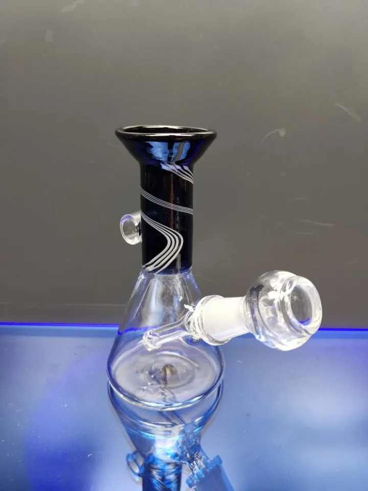 Mini Glass Beaker Bong Dab Rig Tubi d'acqua Bong Heady Pipe Wax Oil Rigs Piccolo Bubbler dhping