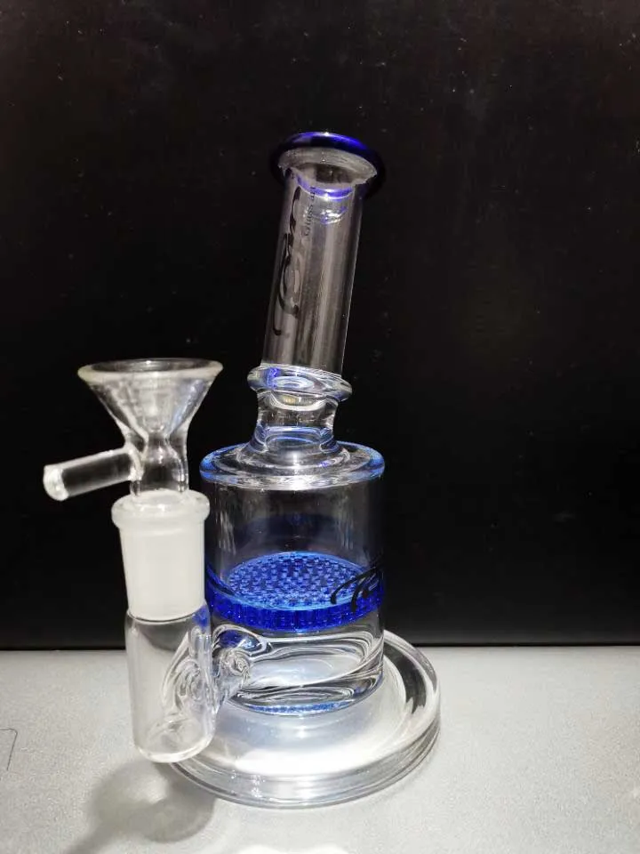 bong! bongs de vidro Honeycomb Perc dab óleo de cera vaporizador de ervas secas sem cúpula tubo de água mini queimador de óleo dhpingshop venda imperdível