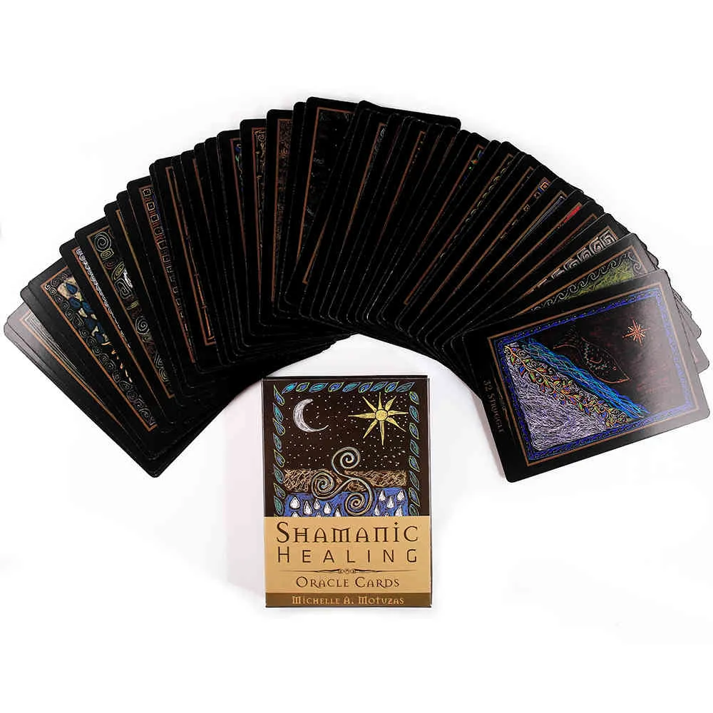 Oracoli Carte Guarigione Sciamanica Tarocchi Guida Divinazione Mazzo Giochi da tavolo feste in famiglia Principianti a colori venditaB584