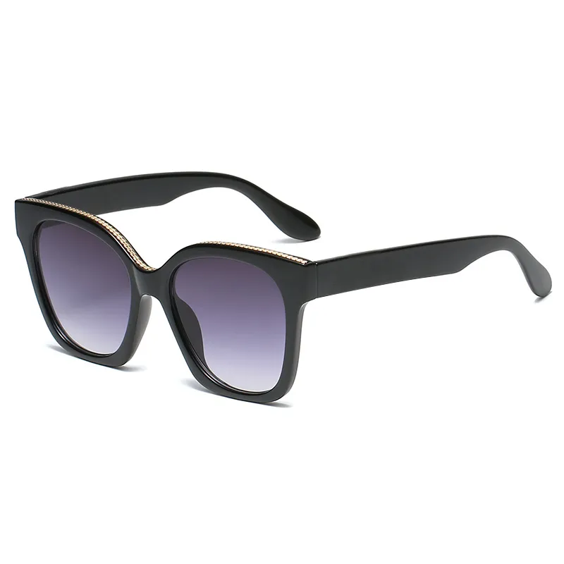 Moda masculina pequeno doce óculos de sol das mulheres populares condução óculos de sol proteção uv lentes de vidro masculino mulher com couro case261u