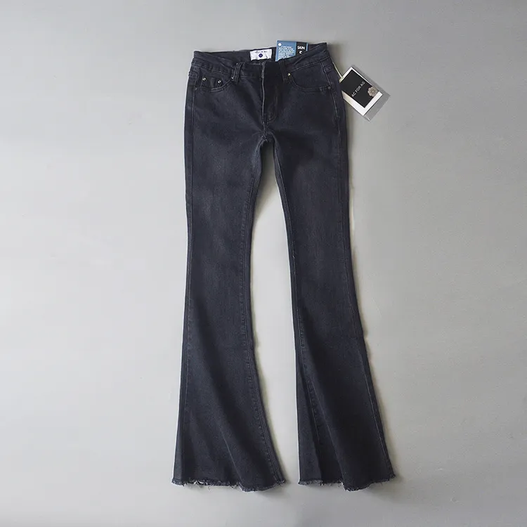 Calças de brim da cintura alta Blue Blue Beans para Mulheres Denim Skinny Womans Jeans Feminino Perna Ladies Calças