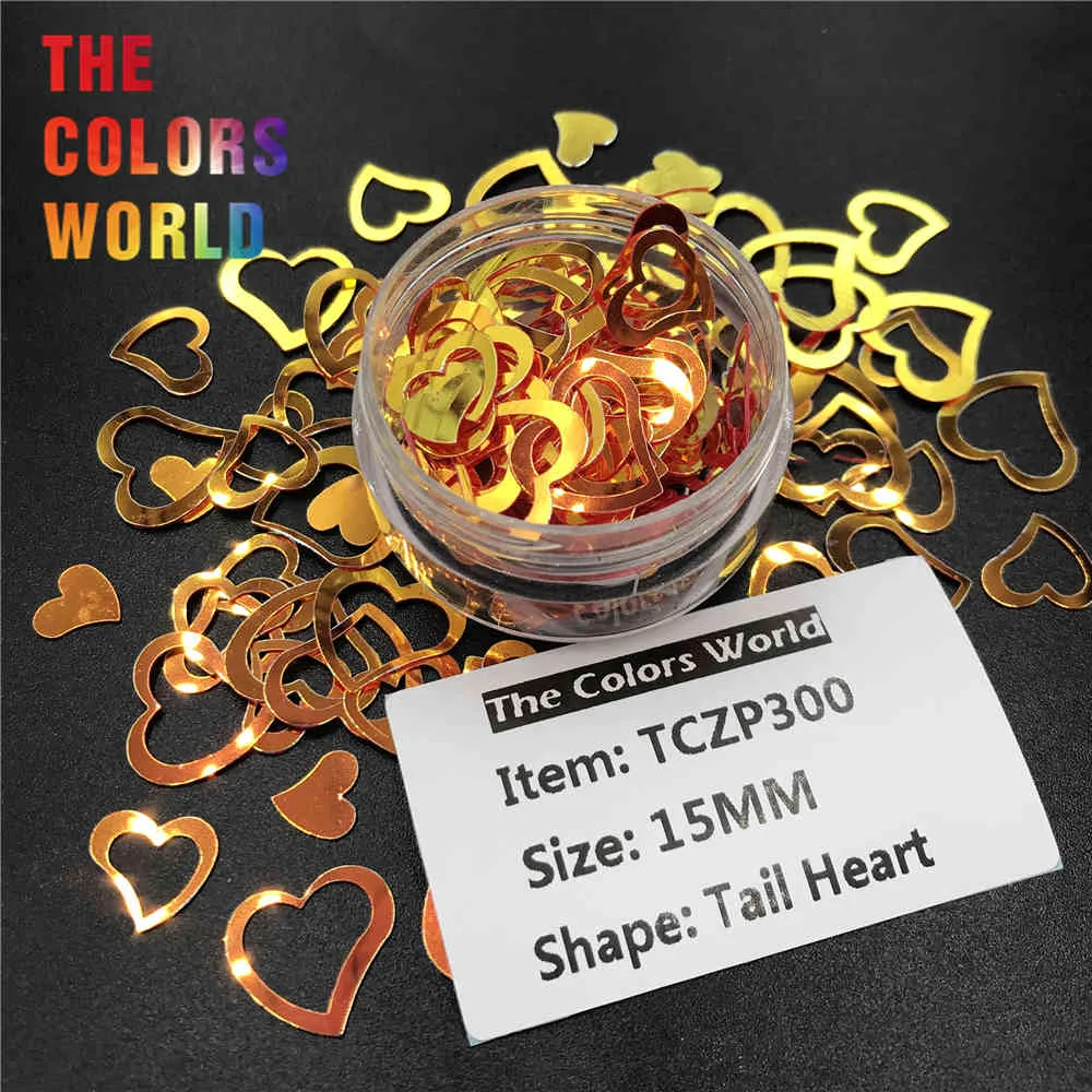 TCT-512 Valentine's Day Big Size Heart Sequins Glitter Handwork Home Decoration Crafts Accessories Manicure Party Supplier