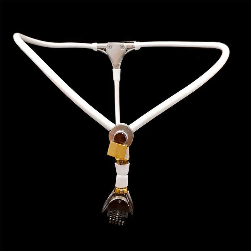 Aço inoxidável feminino cinto calças dispositivo bdsm bondage restrições ferramentas adulto sexy brinquedos para mulher escravo tortura anal plug2885628