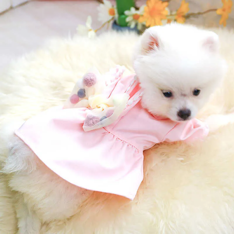 PETCIRCLE-Dog-Puppy-Clothes-Cute-Bunny-Pink-Dress-Pet-Cat-Fit-Small-Dog-All-Seasons-Pet (3)