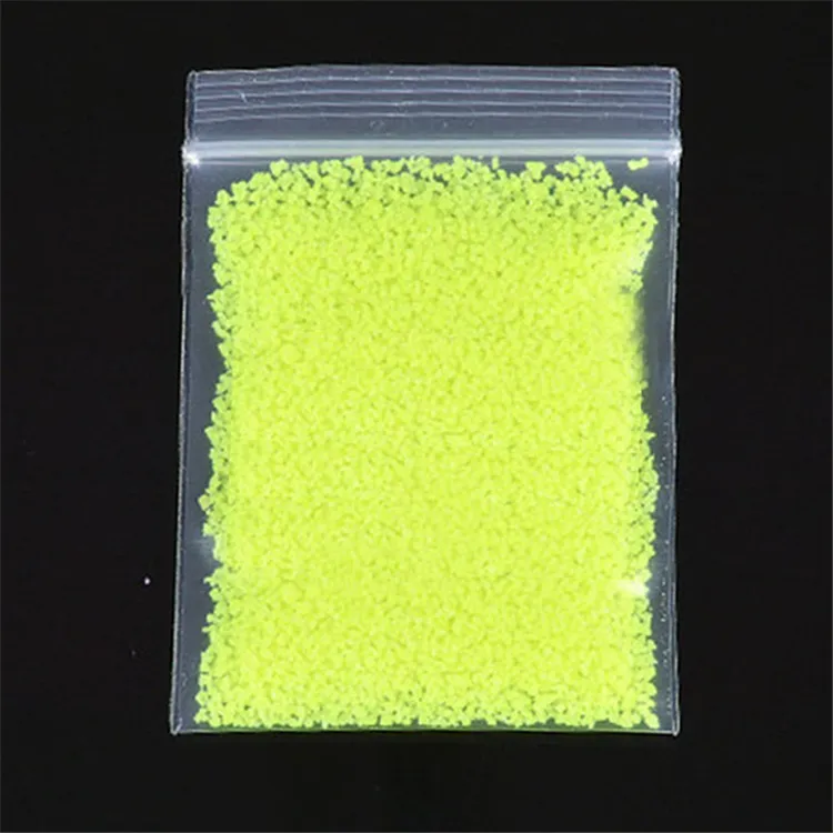 10g Party DIY Fluorescencyjne Super Luminous Cząstki Glow Pigment Jasny żwir Noctiluent Piasek Świecące w ciemnym piasku proszku ZC776