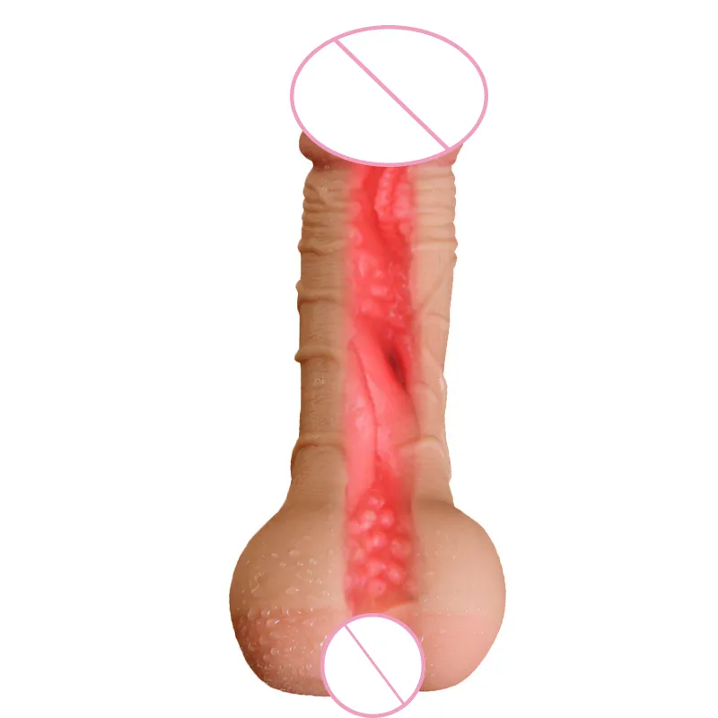 Realistic Big Dildo Vibrator Huge Dildo Masturbator for Men Women Skin Feeling Penis Real Vagina Flesh Dildo Sex Toys for Couple Q0320