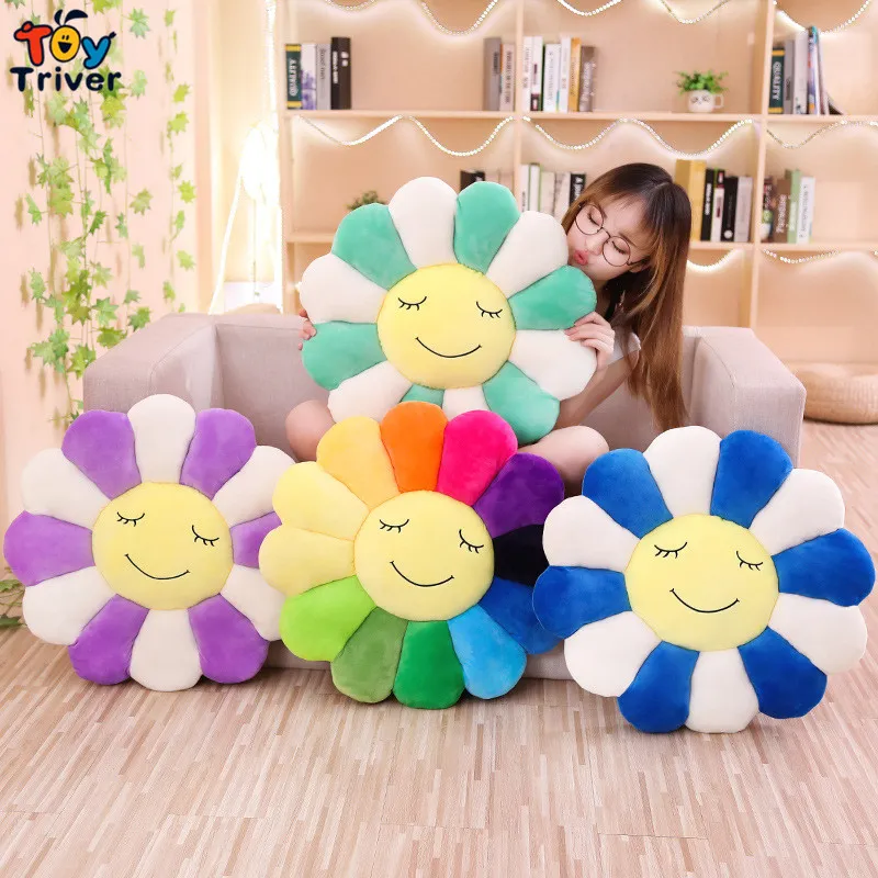 Sun Flower Plush Plush Bottle Stamped Bambola da gatta cuscino cuscino cuscino la casa camera da letto negozio ristorante decorazioni gioggano5033003