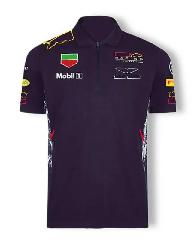 2021f1 フォーミュラ 1 フェルスタッペン レーシング ポロ ジャージ夏の新しい F1 半袖シャツ同じスタイルのカスタマイズ