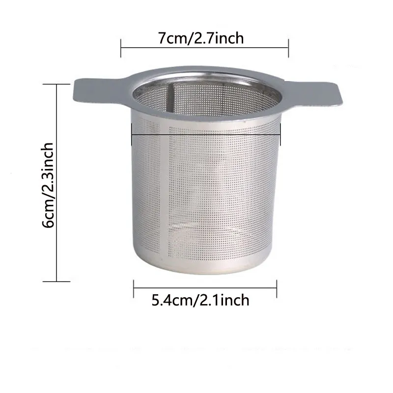 Stainless Steel Mesh Tea Infuser Tools Household Reusable Coffee Strainers Metal Spices Loose Filter Strainer Herbal Spice Filters BH5267 TY