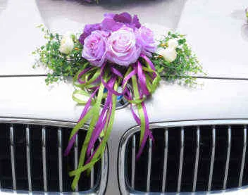 هدايا للنساء كايونوفيا حفل الزفاف للسيارة ملحق السيارة سقف سقف الذيل محاكاة الزفاف الزفاف زهرة زهرة KY131