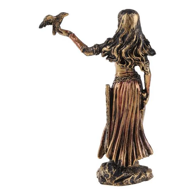 Gesegnete Göttin-Statue, Polyresin, Unbefleckte Empfängnis, Bronze für den Altar der ceitischen Göttinnenstatuen im Garten, 210827