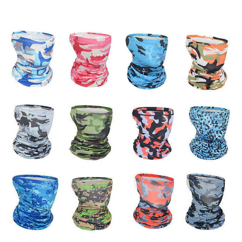 Outdoor Sun-Proof Men's and Women's Head Sport Scarf Bandana Neck Cover Sommar Sport Antiperspirant Is Silk Scarf Solskydd Y1229