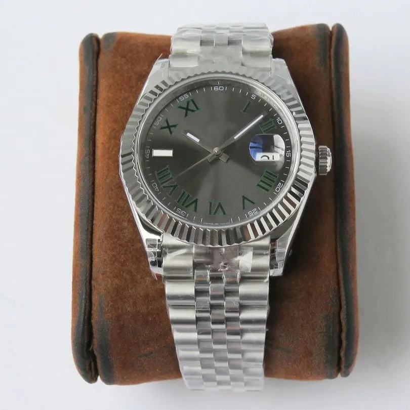 Mężczyzny Watcheutomatyczny zegarek mechaniczny Klasyczny mistrz 41 mm Duże okno Kalendarz Wodoodporny szafir
