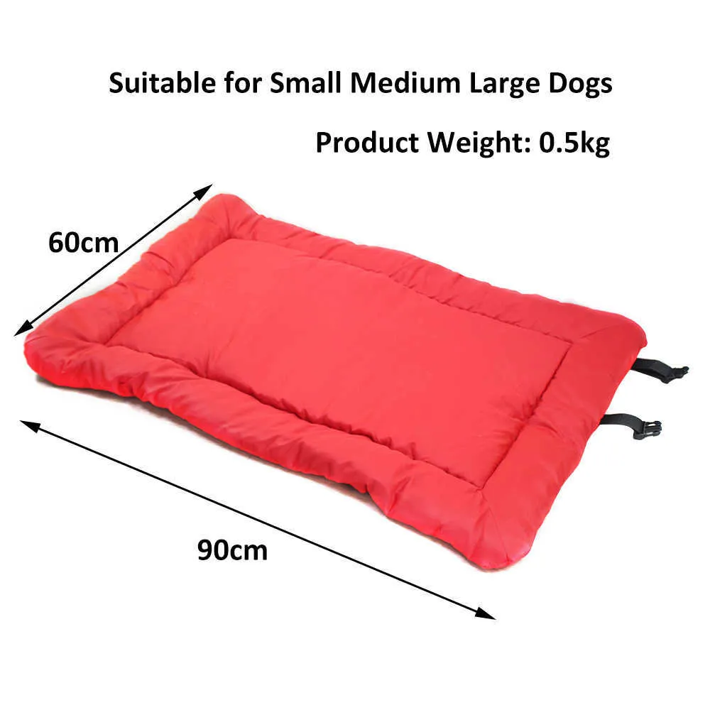 Outdoor Dog Bed Portable Travel Dog Bed Mat Car Seat Pet Bed for Small Medium Large Dog Waterproof Foldable Pet Mat Sofa Cushion 211009