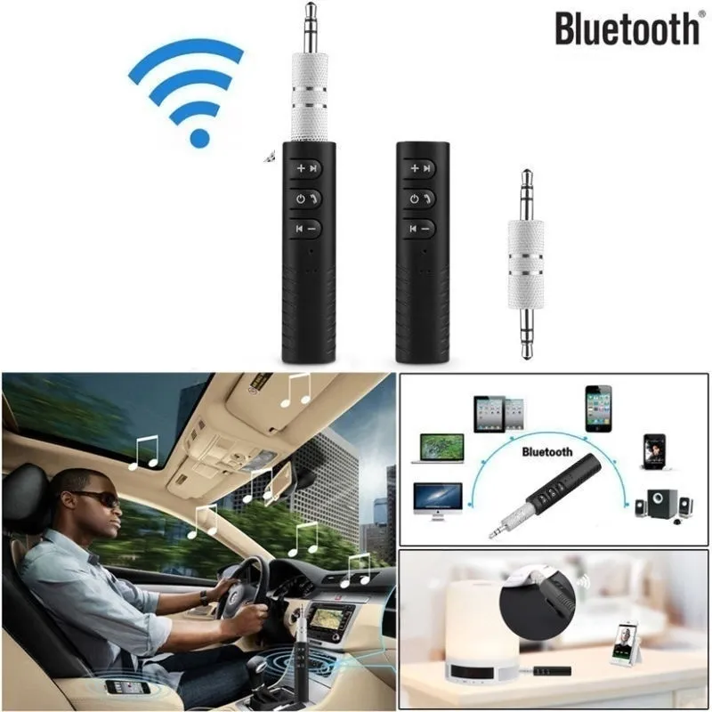 3.5 ミリメートルワイヤレス Bluetooth 5.0 レシーバートランスミッターアダプターカーステレオ音楽オーディオ Aux ジャックヘッドフォンレシーバーハンズフリー